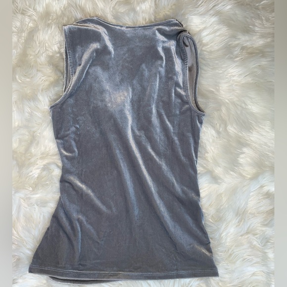 Ann Taylor Velvet Wrap Shell Top - Picture 5 of 9